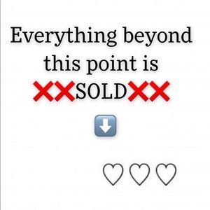 Everything down below is sold ! 😊